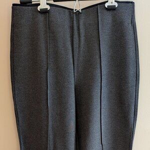 NWOT Banana Republic Charcoal Gray High-Rise Flare Ponte Pull-On Pant, Sz Med